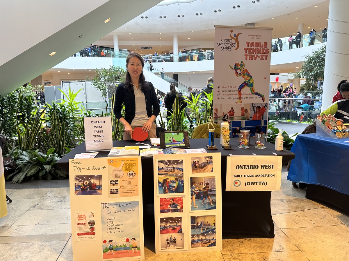 Participation in Mississauga Sport Event Ontario West Table Tennis Association